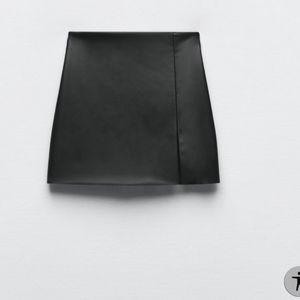 ZARA faux leather skort